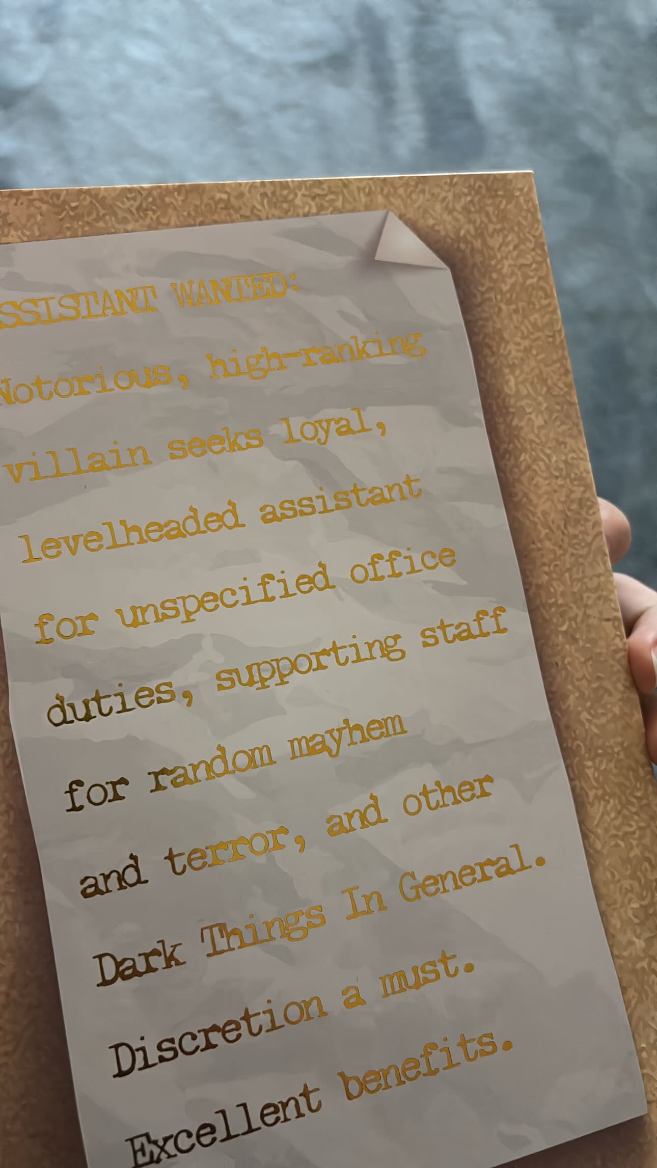 Bookish box: Assistant to the Villain by Hannah Nicole (Hardcover)