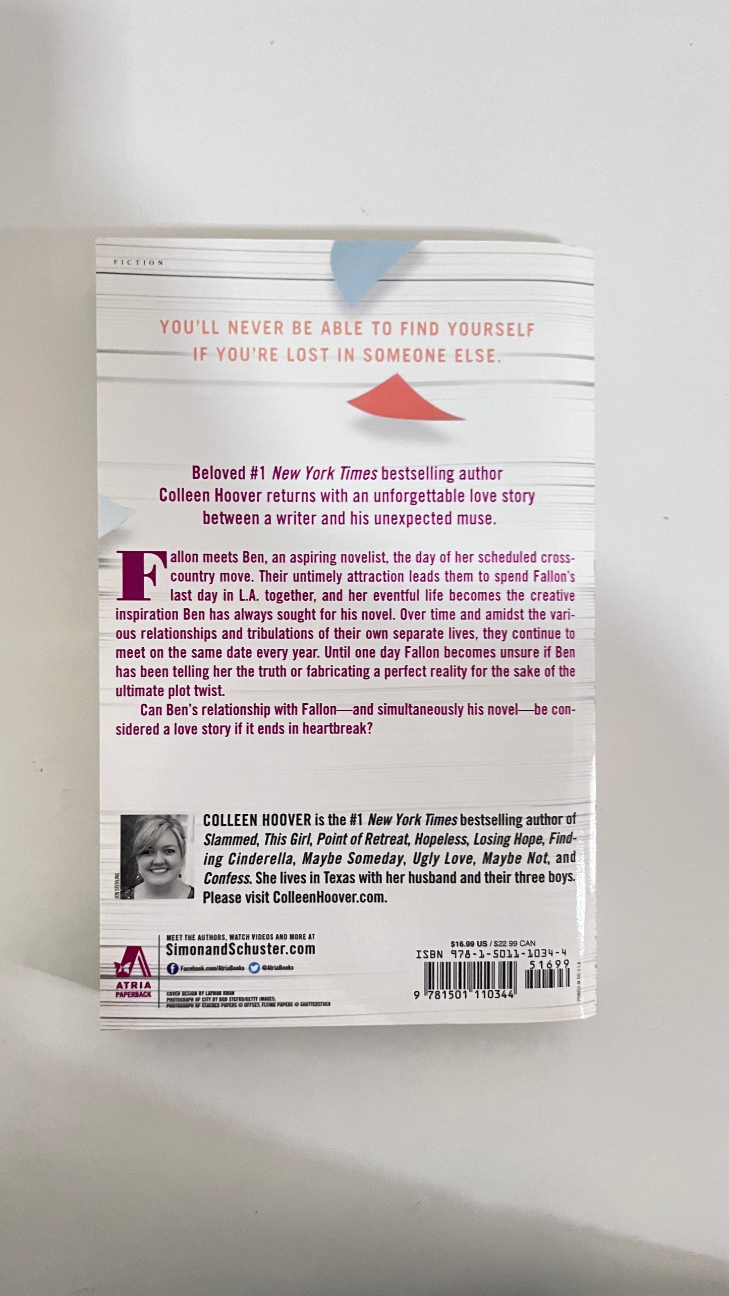 November 9 by Colleen Hoover (Paperback)
