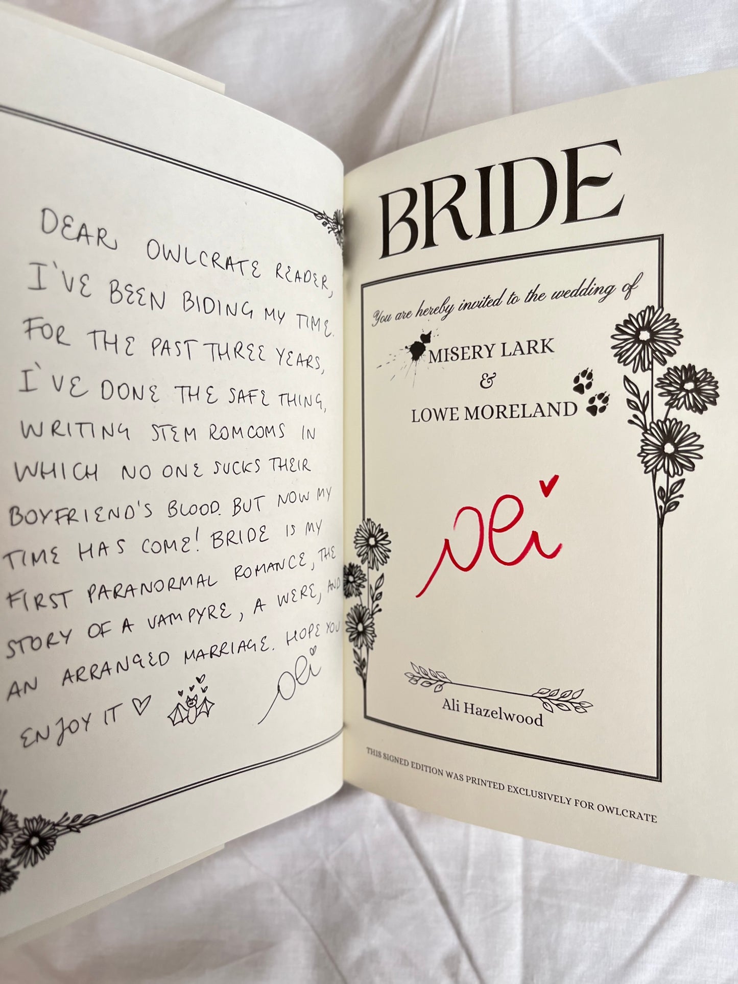 Owlcrate: Bride by Ali Hazelwood (Hardback)