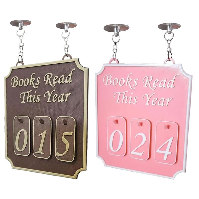 Books Read This Year Bookshelf Decor Hanging