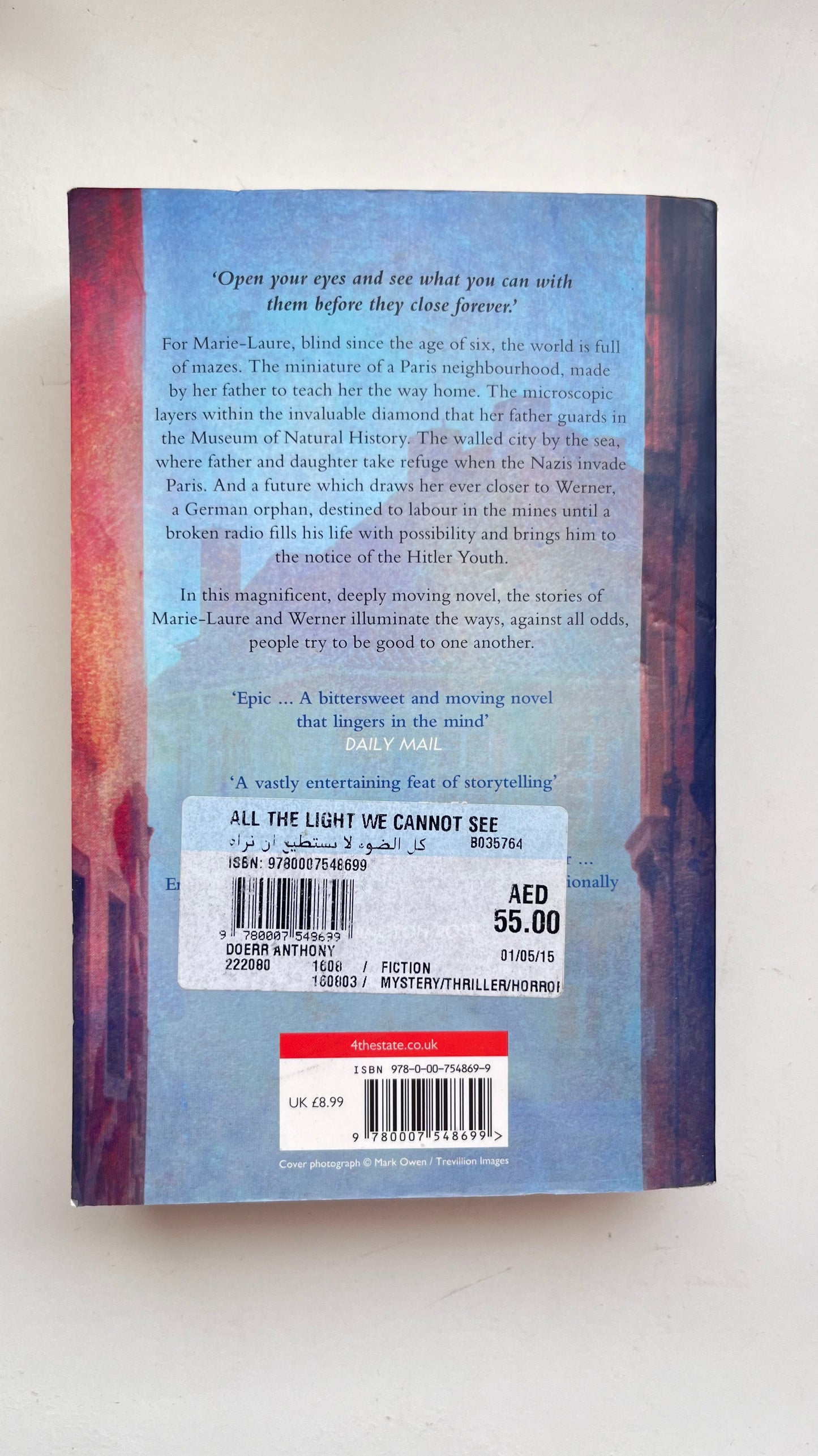 All the light we cannot see by Anthony Doerr (Paperback)