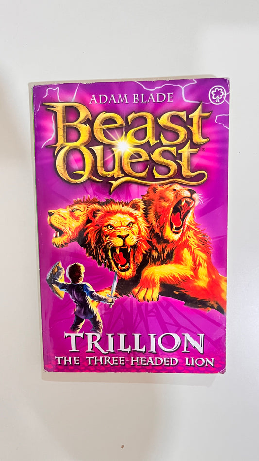 Cover of Beast Quest: Trillion the Three-Headed Lion by Adam Blade