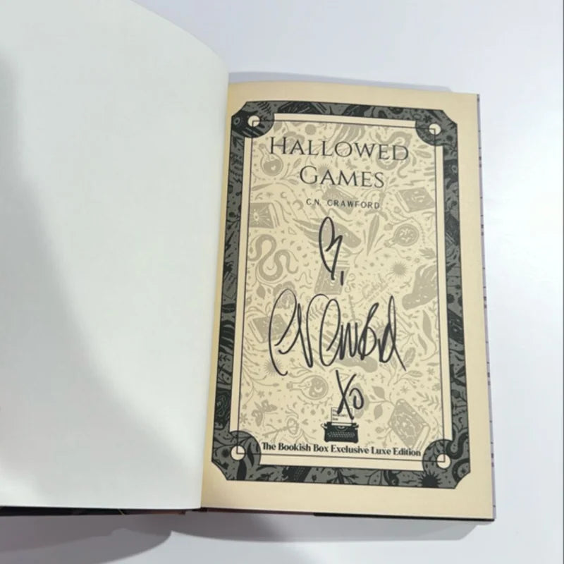 Bookish Box: Hallowed Games by C. N. Crawford (Hardcover)