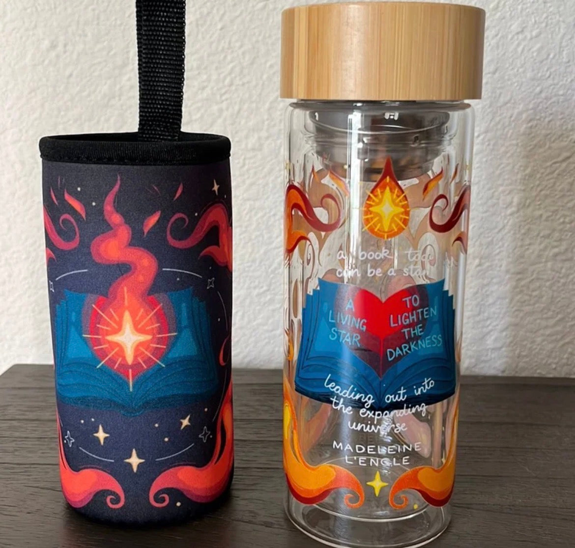 Illumicrate : Tea Infused Glass water Bottle