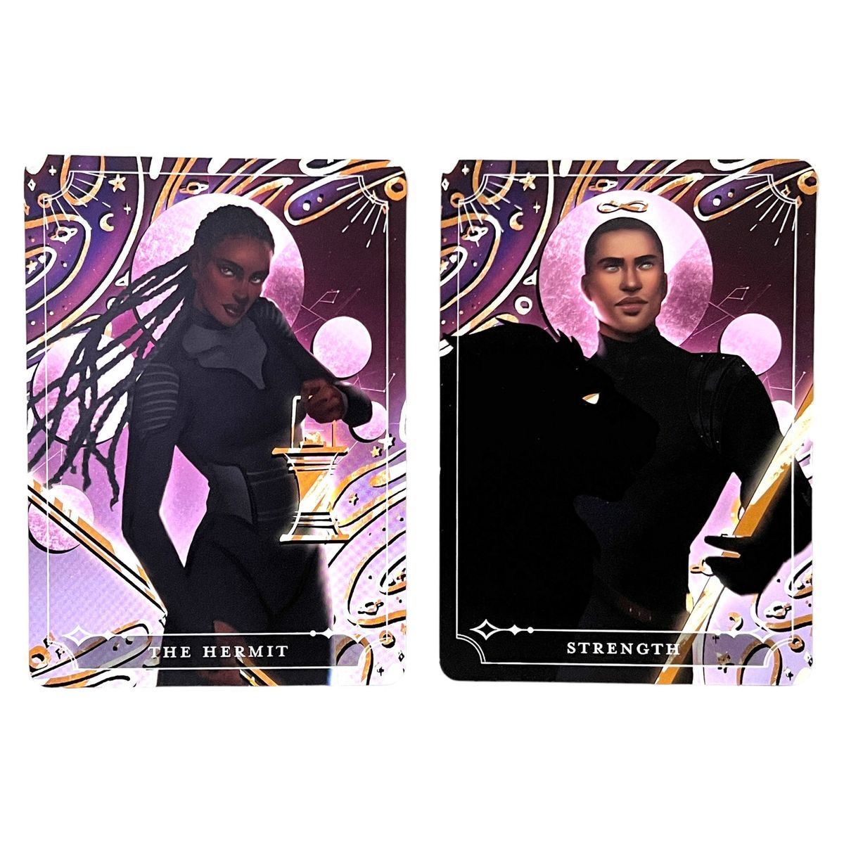 Blood Scion and The Hermit - Fairyloot Tarot Cards