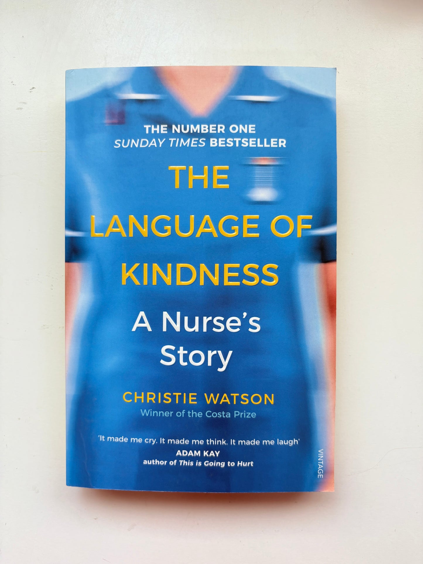 Book cover of 'The Language of Kindness: A Nurse's Story' by Christie Watson on a white background