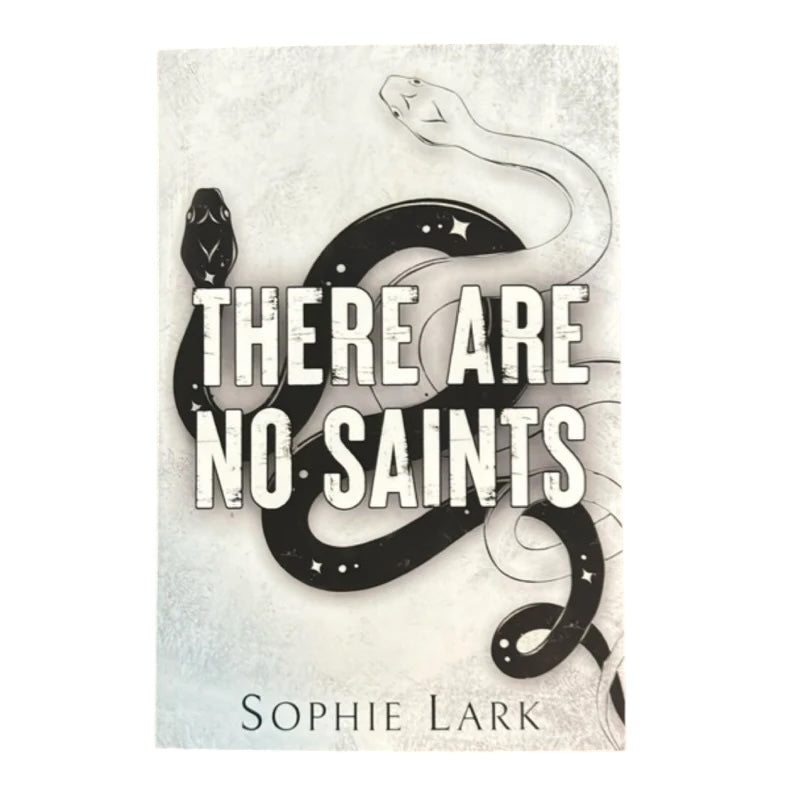 Book cover of 'There Are No Saints' by Sophie Lark with snake illustration