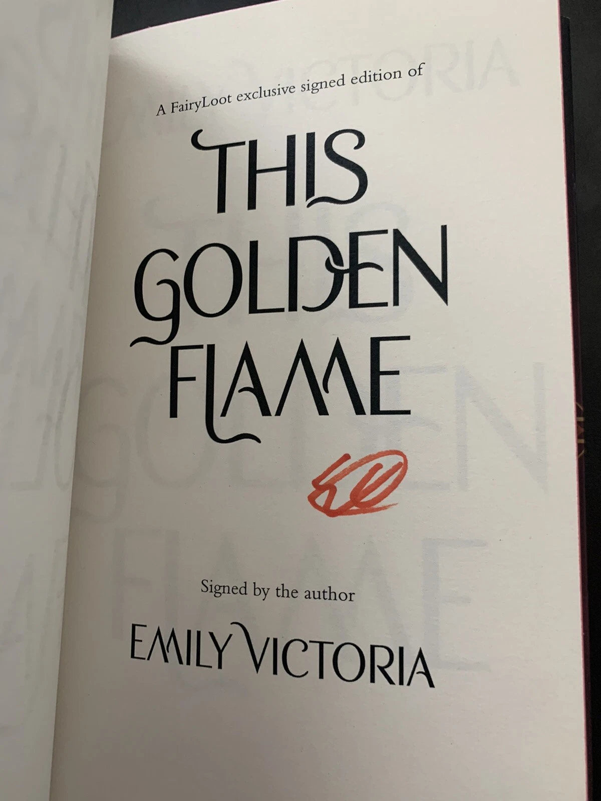 Fairyloot: This Golden Flame By Emily Victoria (Hardcover)