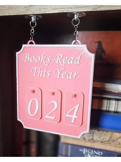 Books Read This Year Bookshelf Decor Hanging