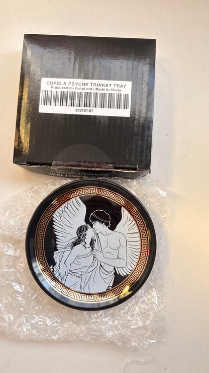 Cupid and psych trinket dish