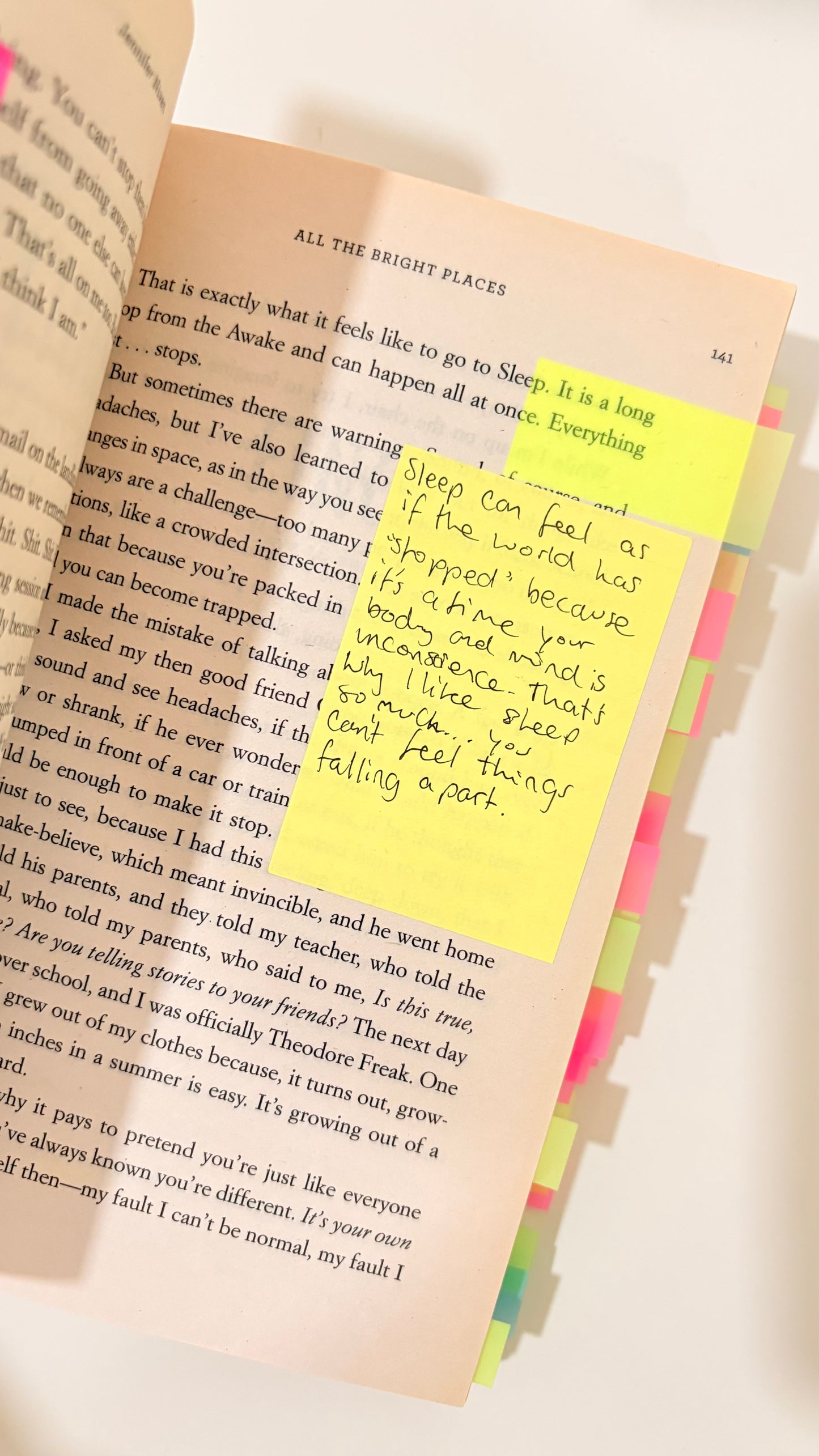 All the bright places by Jennifer Niven (Paperback)