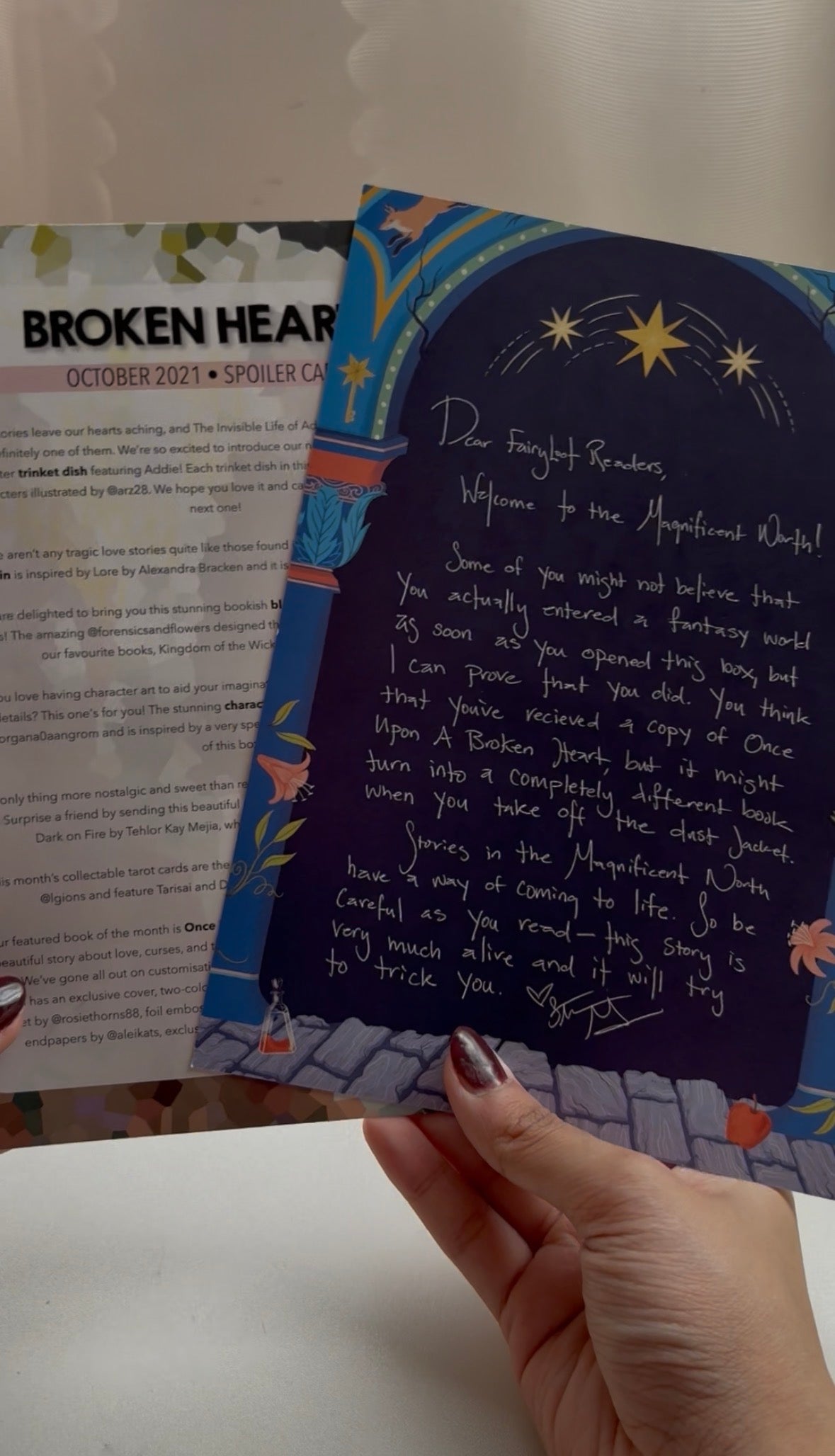 Once Upon A Broken Heart Art work & Spoiler Card with Artwork