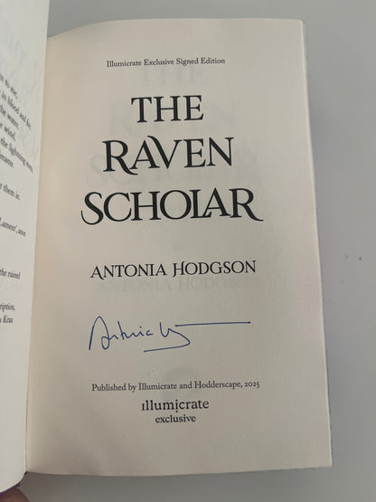 Illumicrate: The Raven Scholar by Antonia Hodgson (Hardcover)