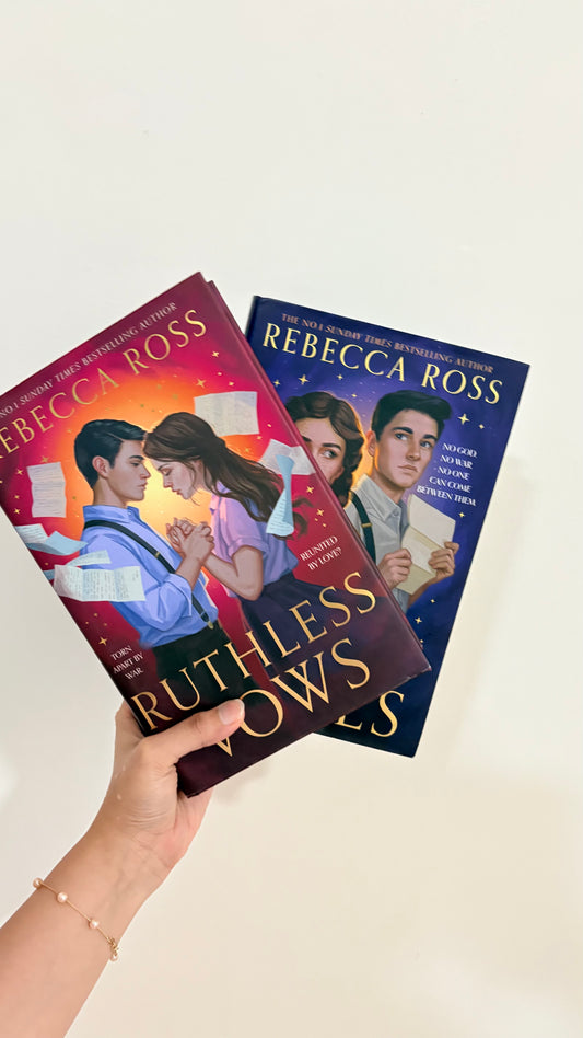 Sprayed edges: Divine rivals duology by Rebecca Ross (Hardcover)
