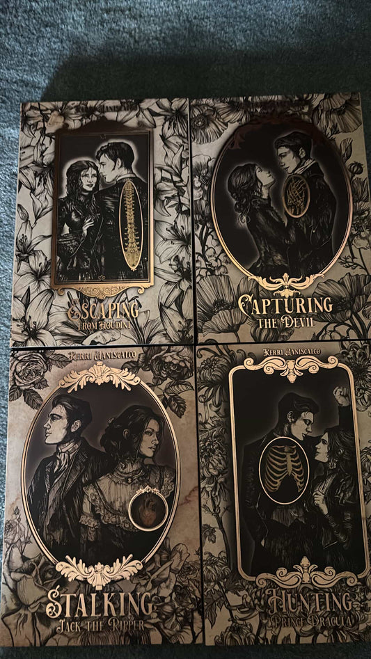 The Bookish Box- Stalking Jack The Ripper series by Kerri Maniscalco (Hardcover)