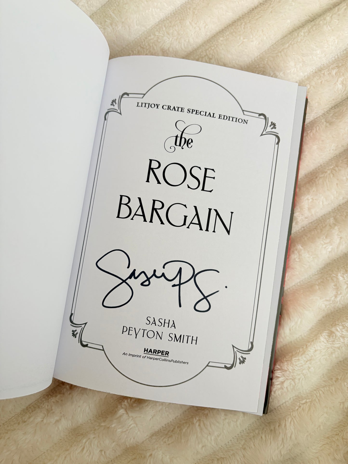 Litjoy: The Rose Bargain by Sasha Peyton Smith (Hardcover)