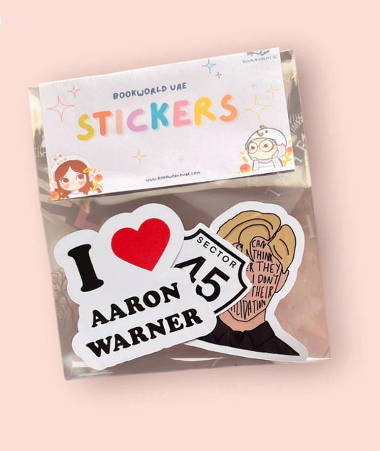 Aaron Warner (Shatter Me) Sticker Pack - Kindle, Ipad, Laptop Stickers