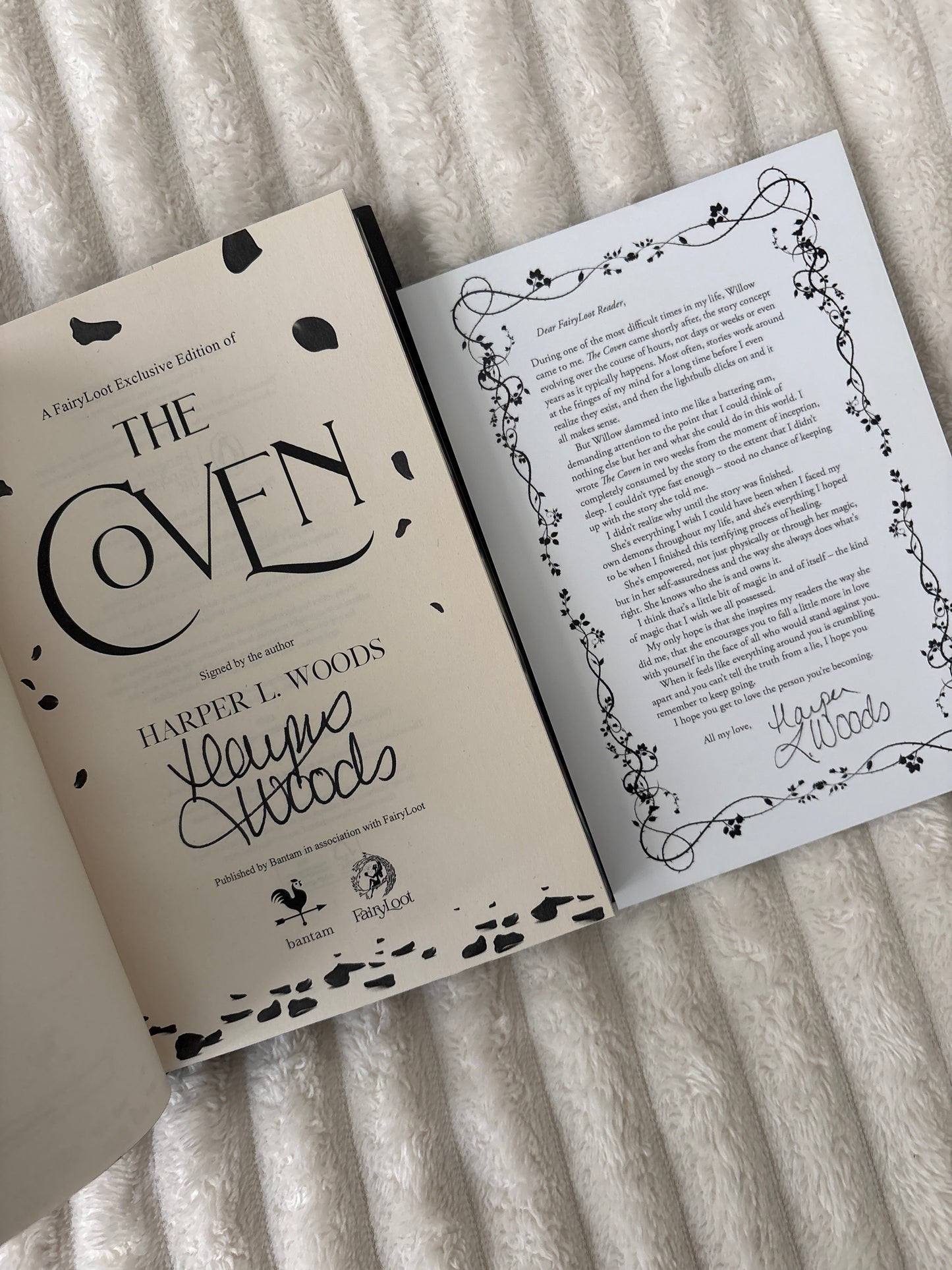 Fairyloot: The Coven by Harper L. Woods (Hardback) - Sprayed edges