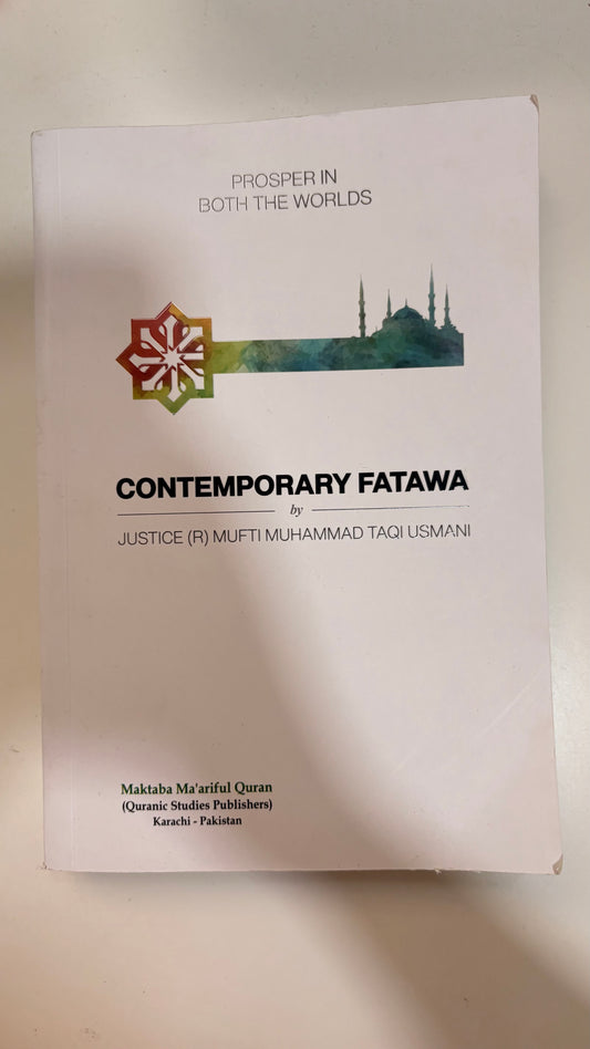 Contemporary Fatwa by Justice R Mufti Muhammad Taqi Usmani (Paperback)