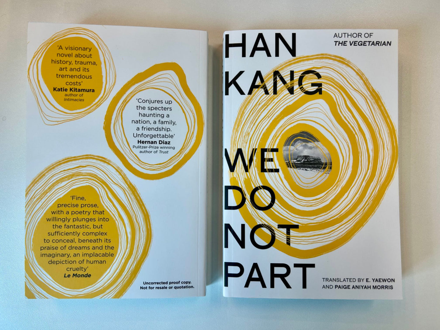 We do not part by Han Kang (Hardcover)