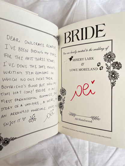 Owlcrate: Bride by Ali Hazelwood (Hardback)