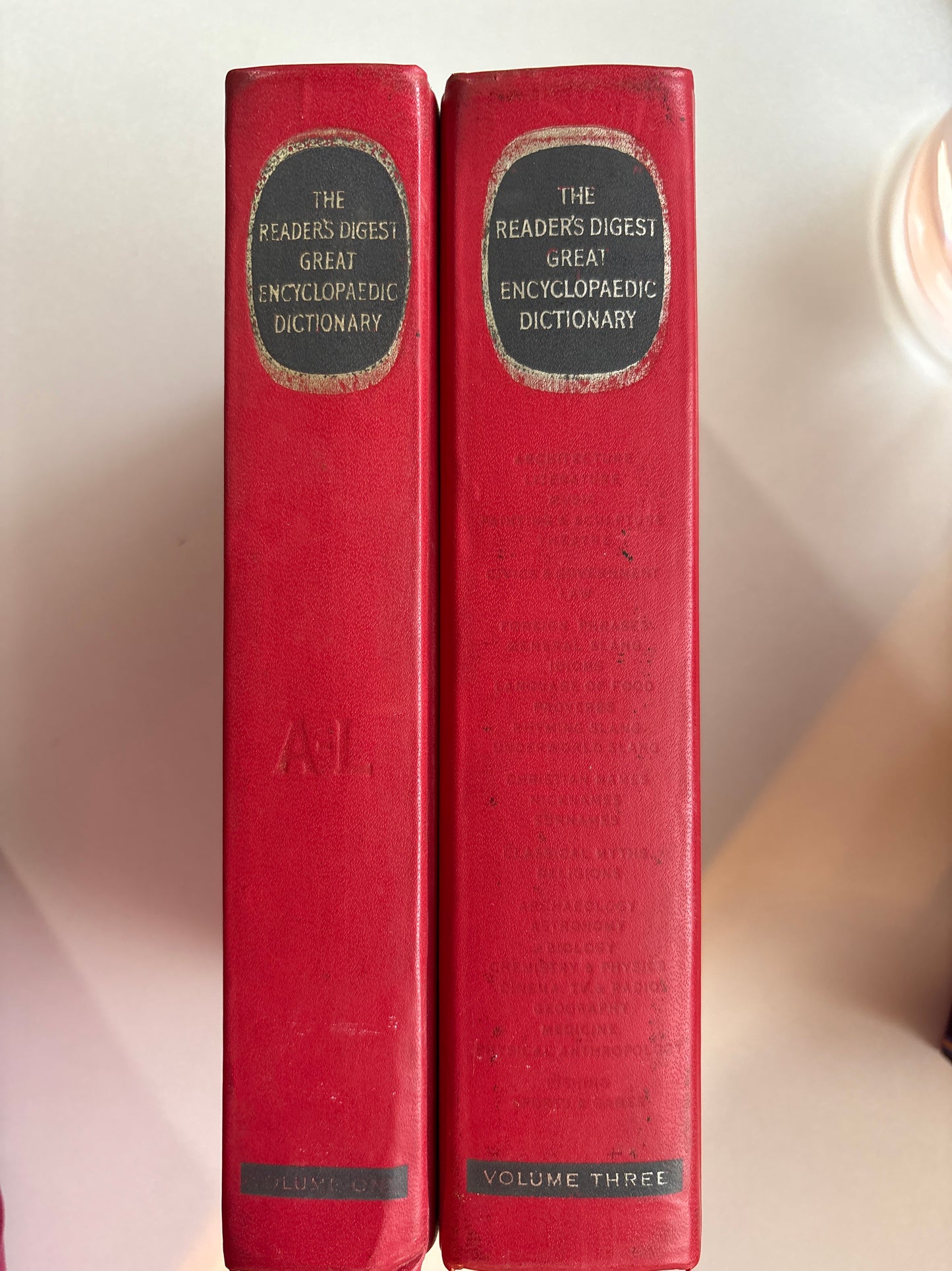 The Readers Great Encyclopedia Dictionary vol.1 & Vol3  (Hardcover