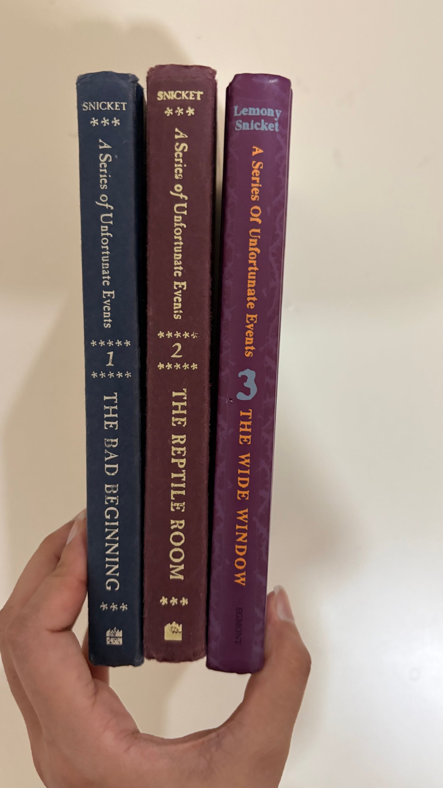 A series of unfortunate events (1-3) by Lemony Snicket (Hardcover)