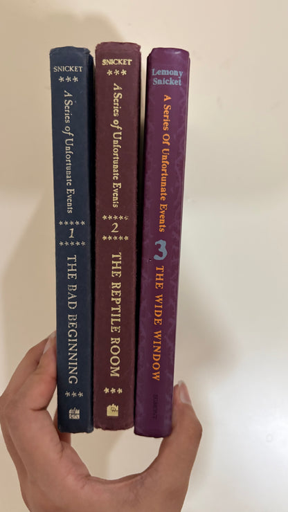A series of unfortunate events (1-3) by Lemony Snicket (Hardcover)