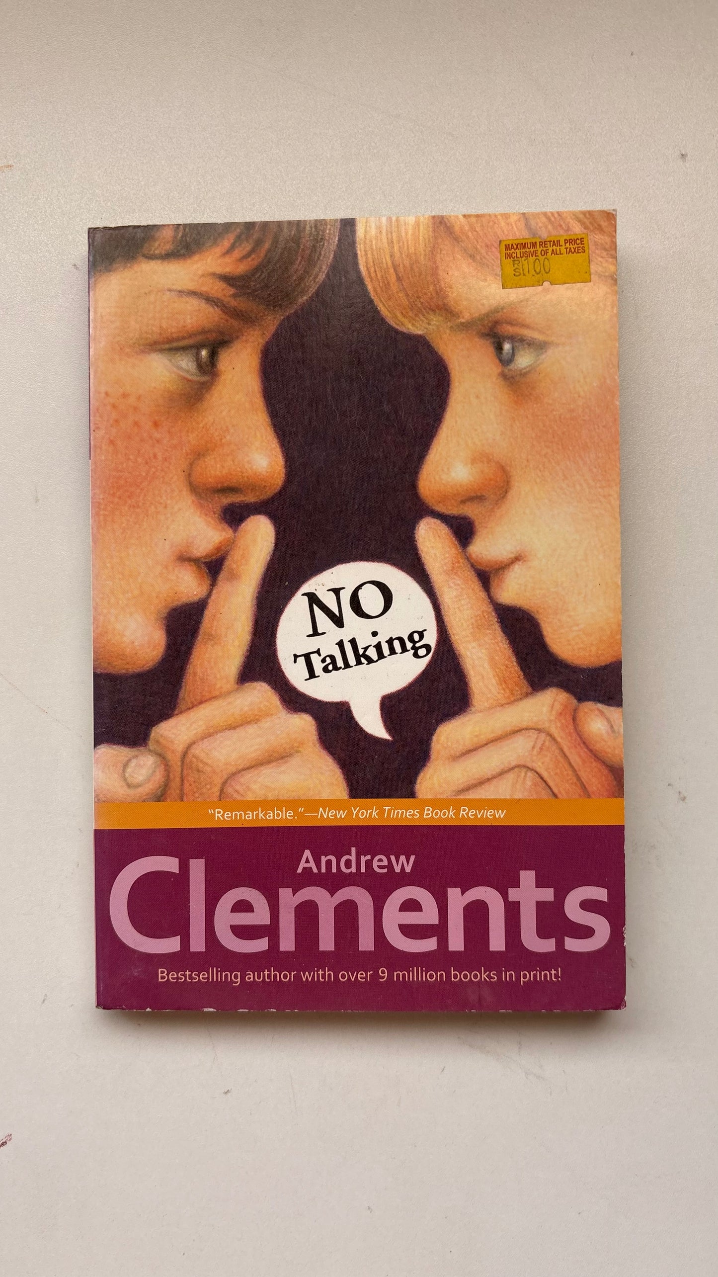 No talking by Andrew Clements (Paperback)