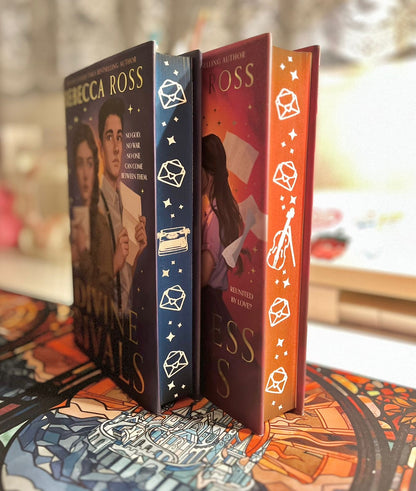 Custom Sprayed Edges: Divine Rivals Duology by Rebecca Ross (Hardcover)