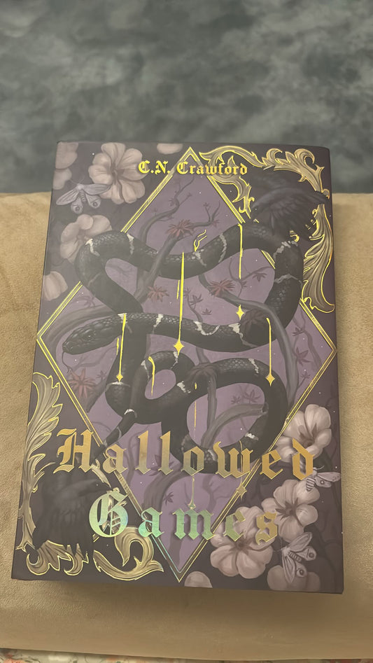 Bookish box: Hallowed Games by C.N. Crawford (Hardcover)