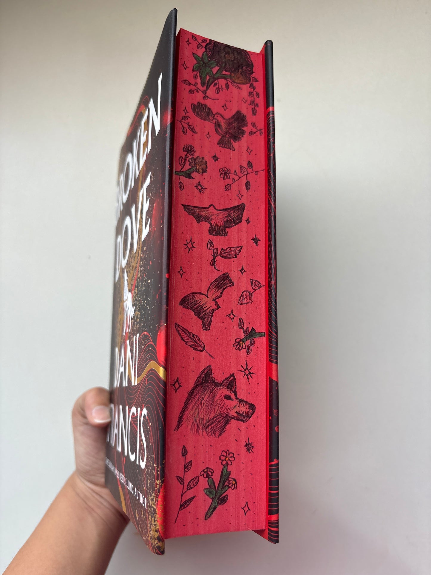 Signed : Broken dove by Dani Frances (Hardcover)