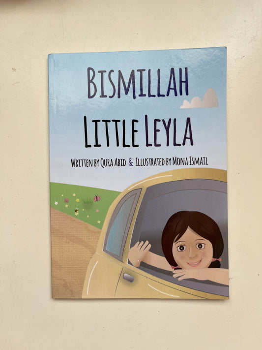 Cover of Bismillah Little Leyla with cheerful and colorful illustrations.