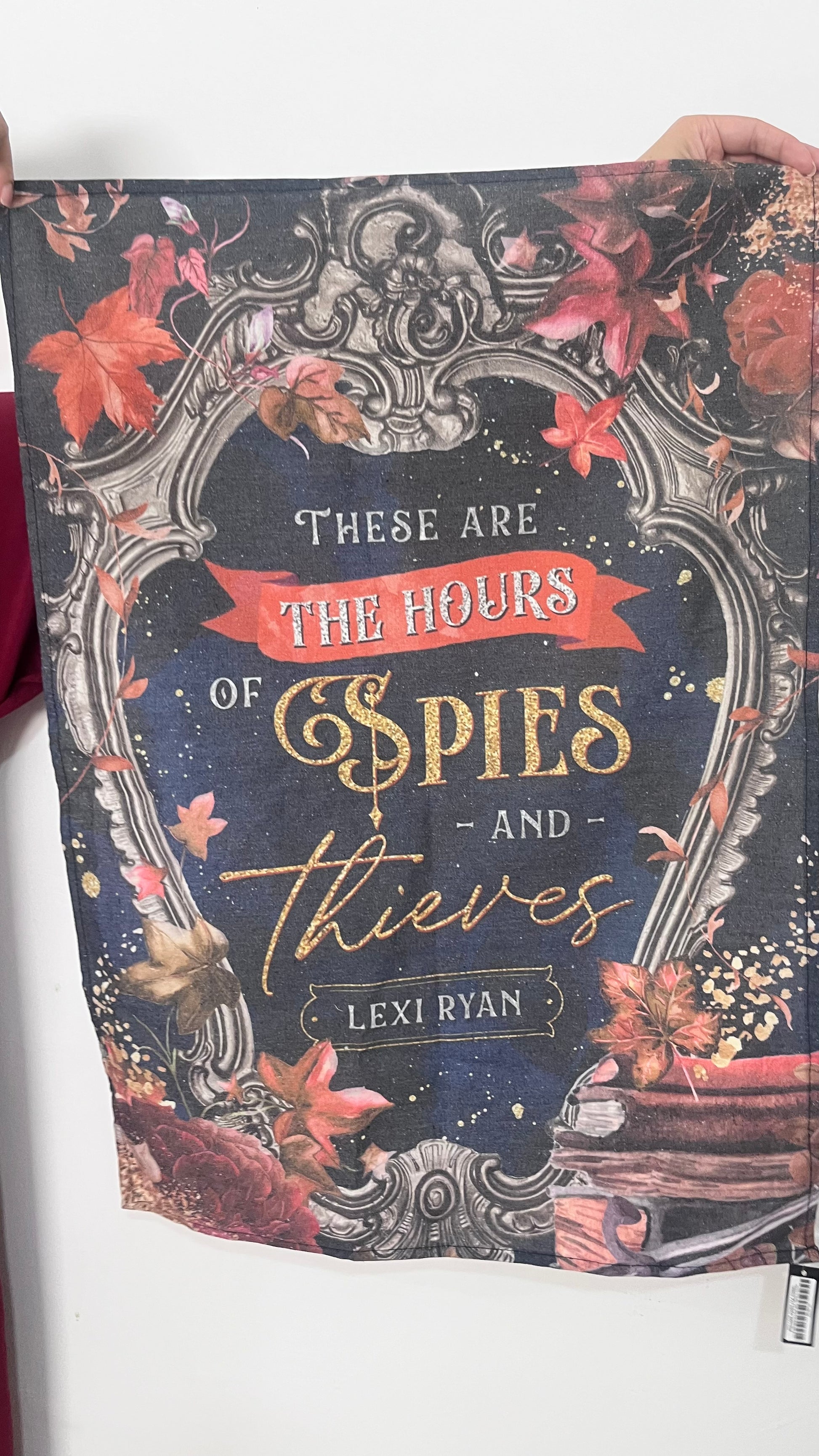 Book cover of 'These Are the Hours of Spies and Thieves' by Lexi Ryan with decorative elements.