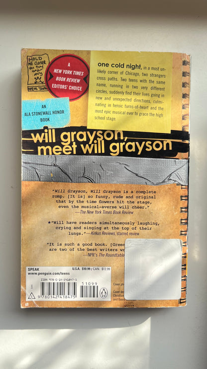Will Grayson, Will Grayson by John Green & David Levithan (Paperback)