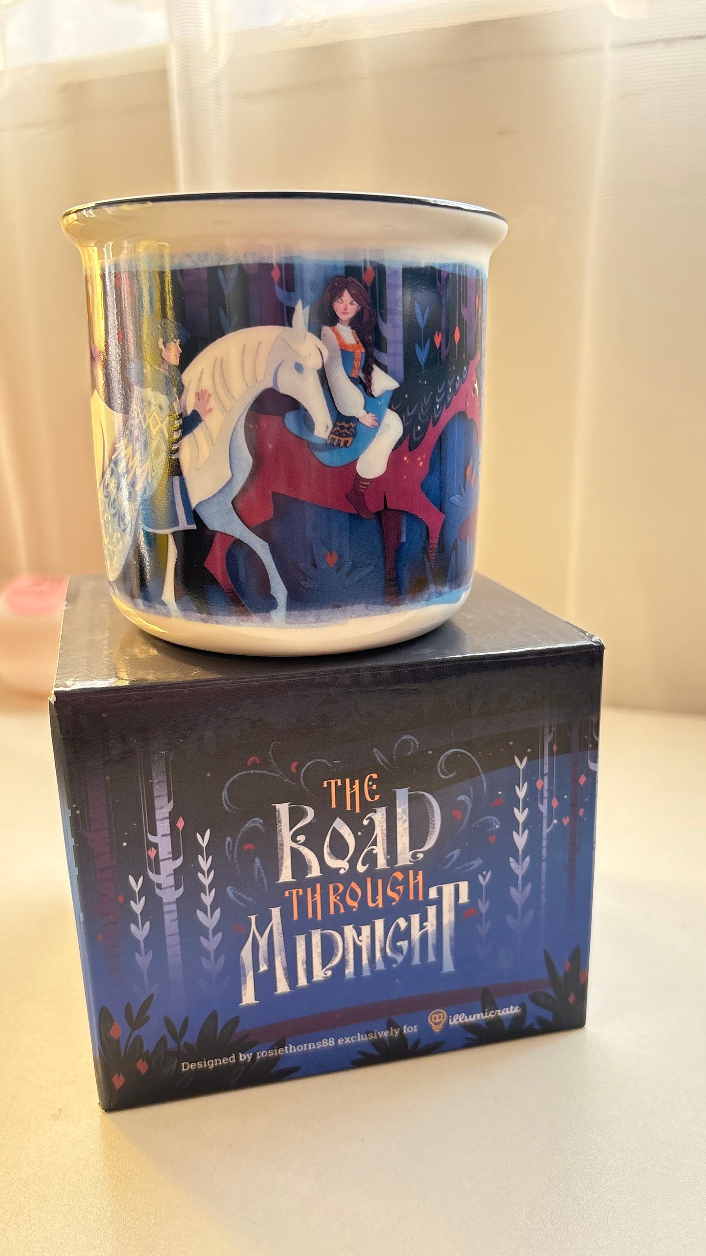 The road through midnight mug