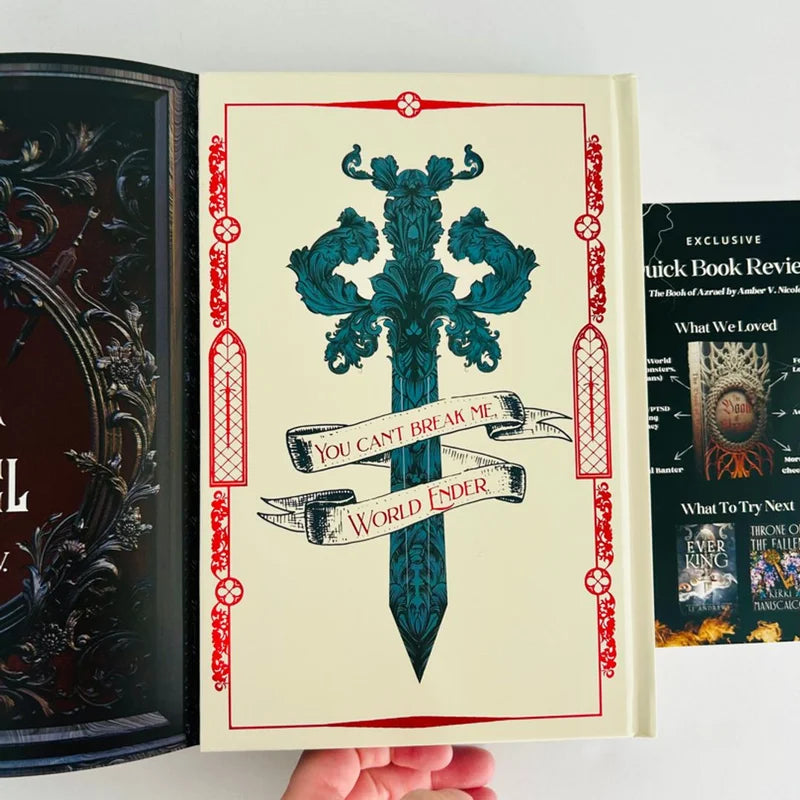 Bookish box : The Book Of Azrael by Amber V. Nicole (Hardcover)