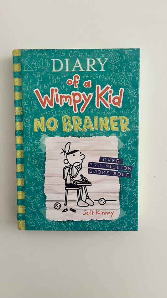 Diary of a Wimpy Kid: No Brainer hardcover cover

