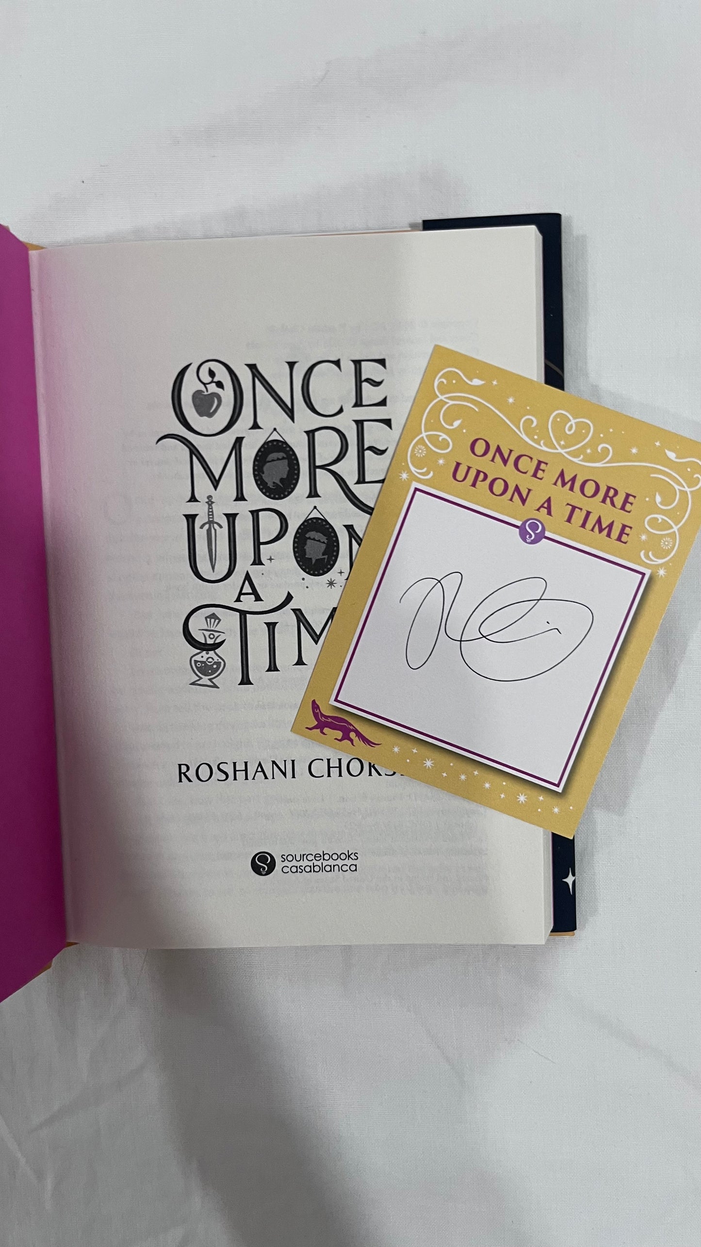 Signed: Once More Upon A Time by Roshani Chokshi (Hardcover)