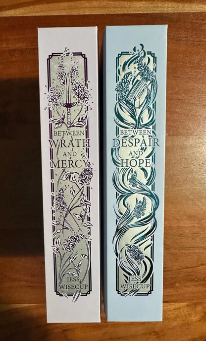 Bookish book: Between wrath and mercy by Jess Wisecup (Hardcover)