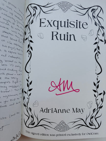 Owlcrate: Exquisite Ruin by Adrianne May (Hardcover)