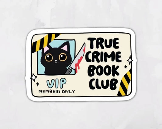 True Crime Book Club- Vinyl Sticker