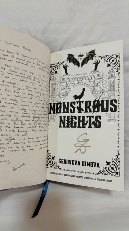 Owlcrate: Foul days and monstrous nights by Genoveva Dimova (Hardcover)