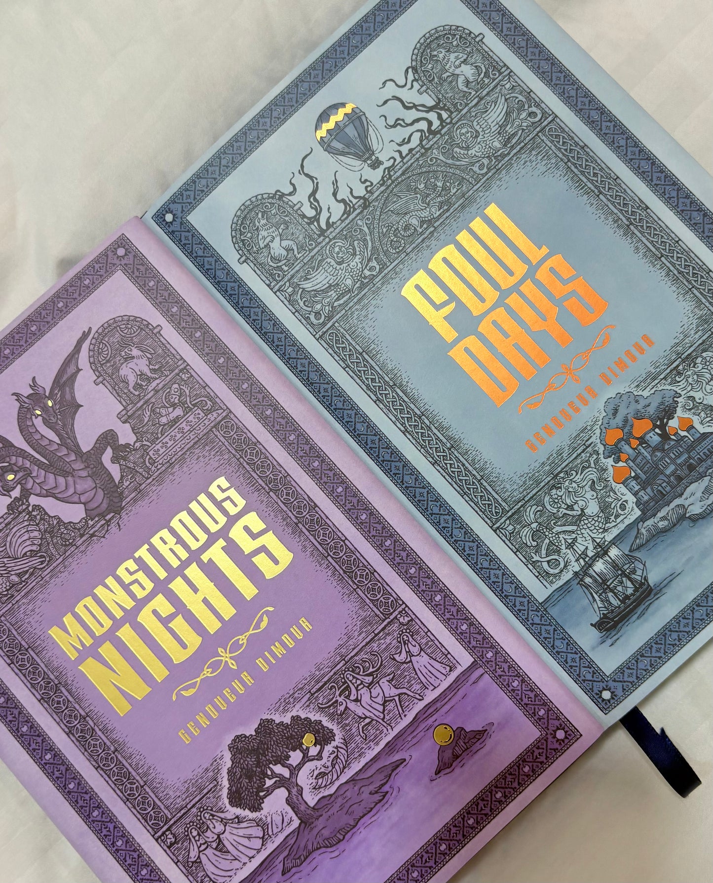 Owlcrate: Foul days and monstrous nights by Genoveva Dimova (Hardcover)