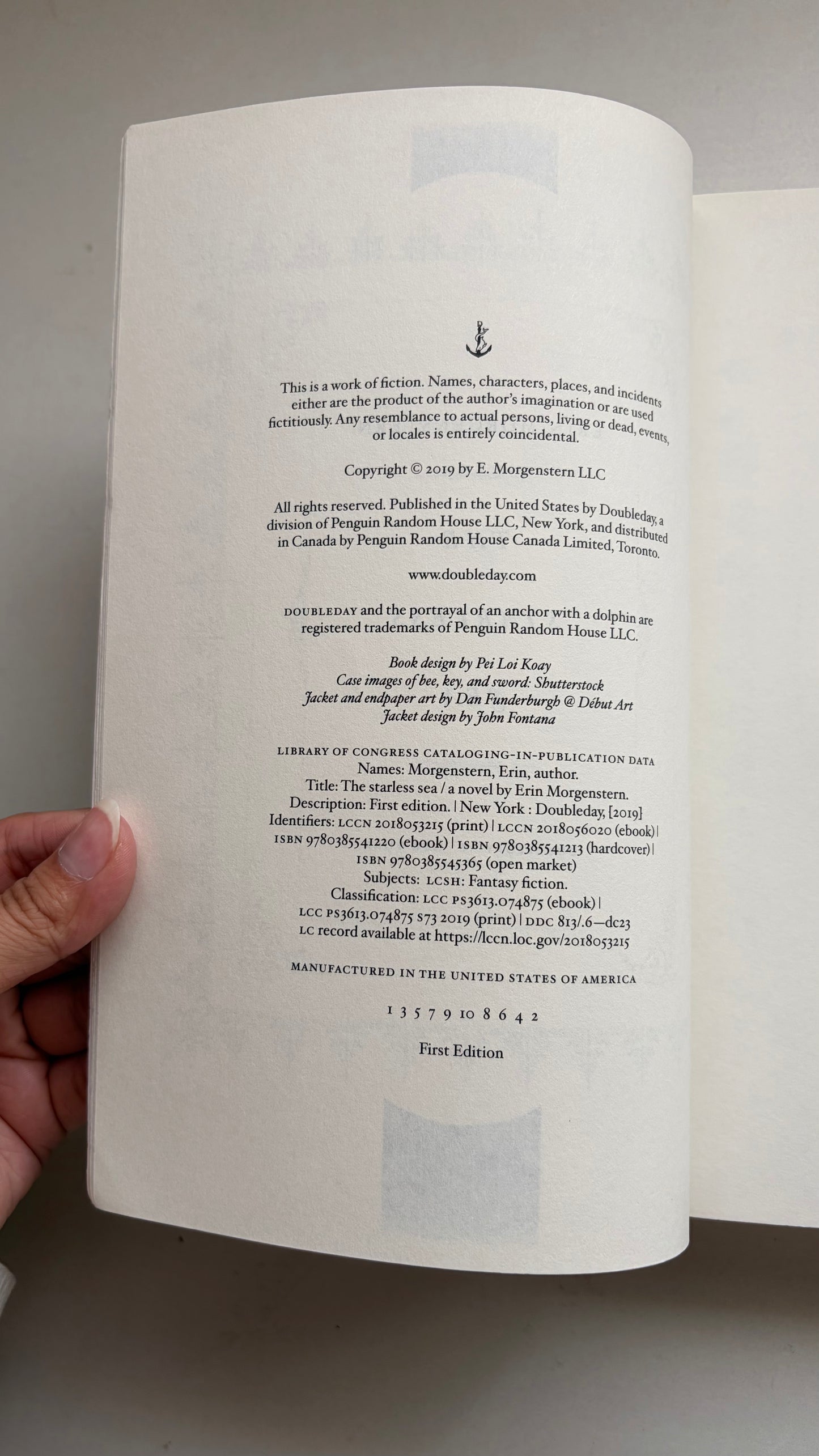 The Starless Sea by Erin Morgenstern (First Edition Paperback)