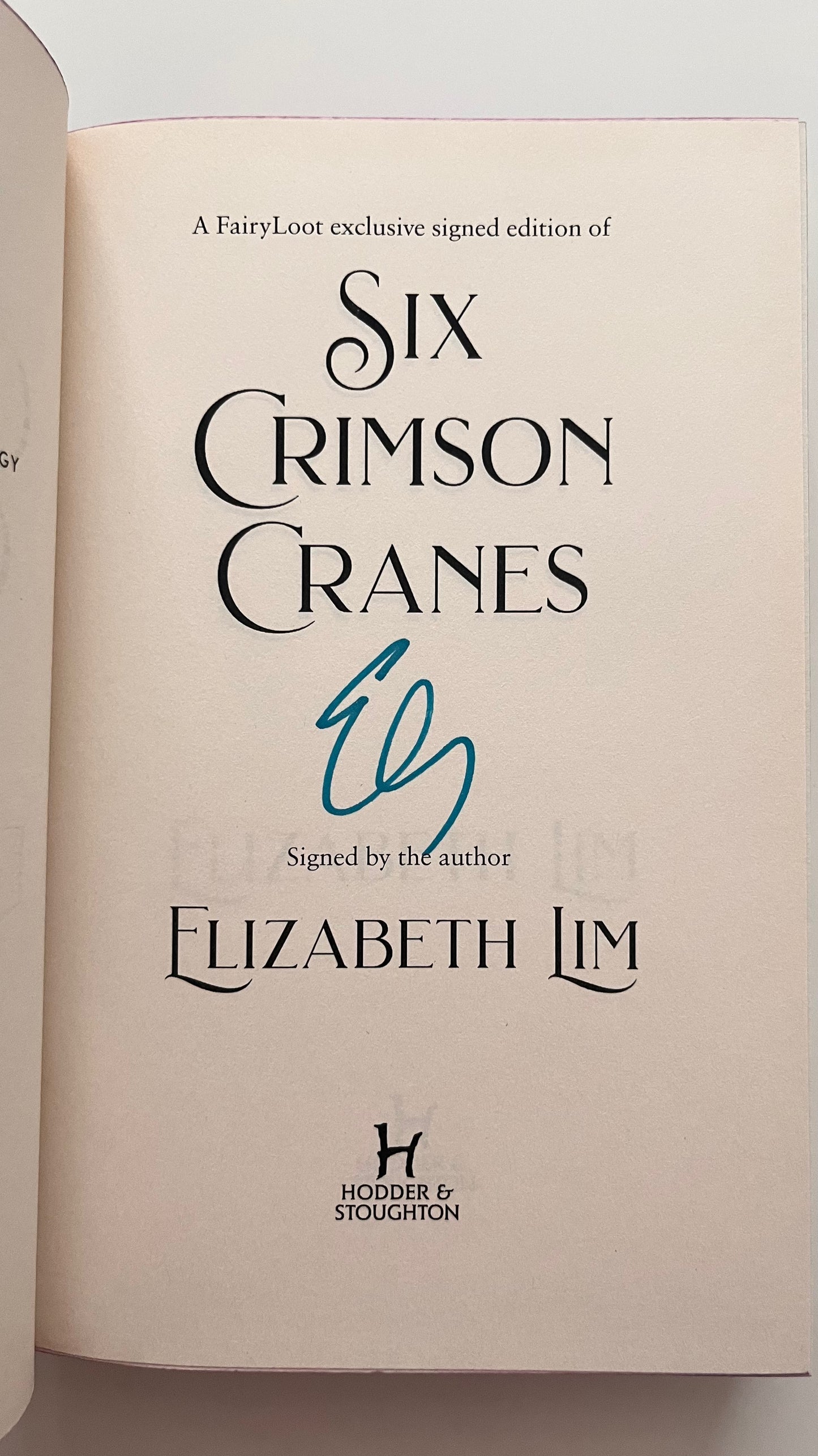 Fairyloot: Six Crimson Cranes by Elizabeth Lim (Hardcover)
