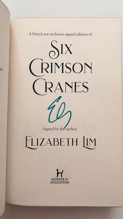 Fairyloot: Six Crimson Cranes by Elizabeth Lim (Hardcover)