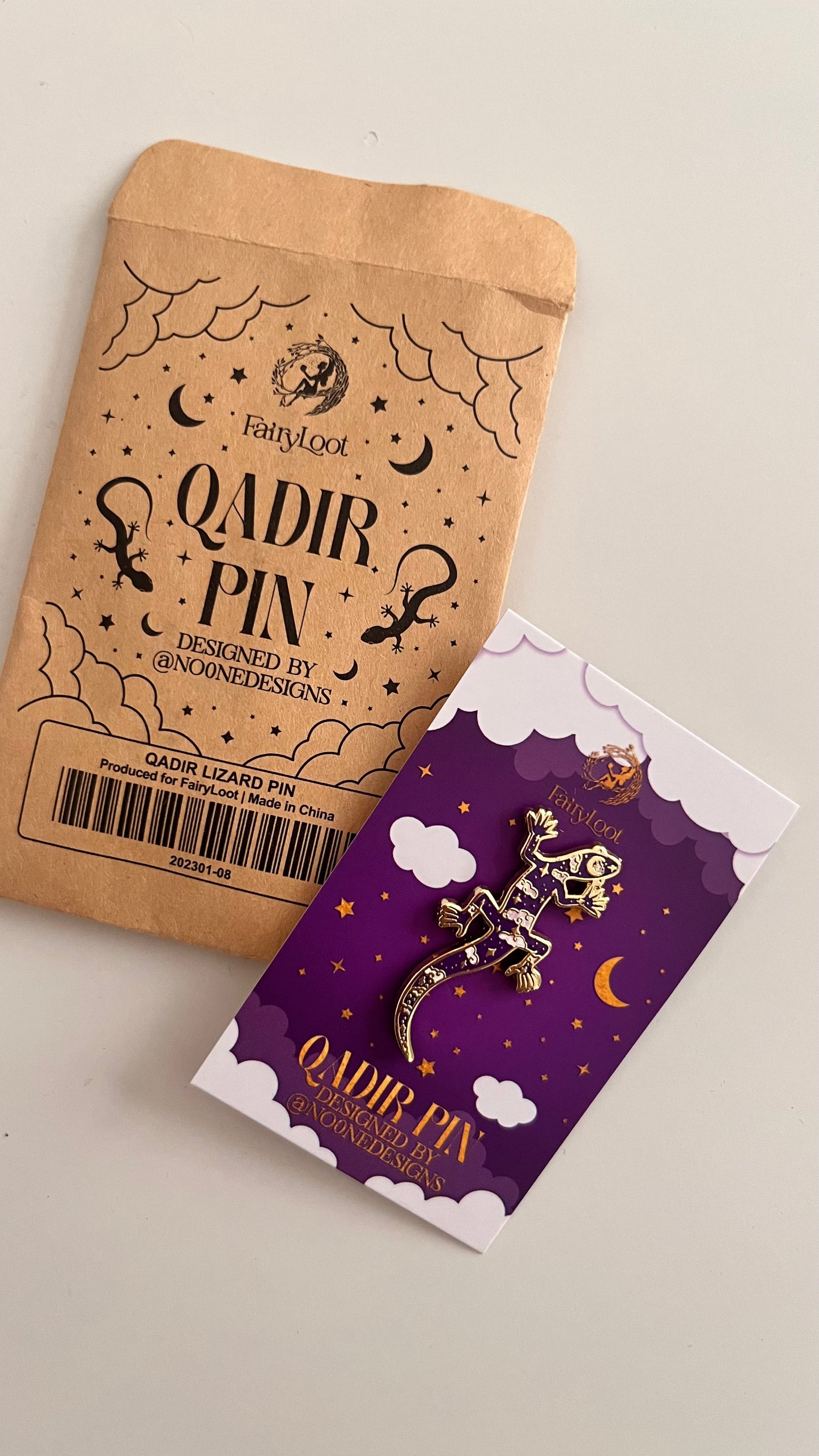 Qadir Lizard Pin