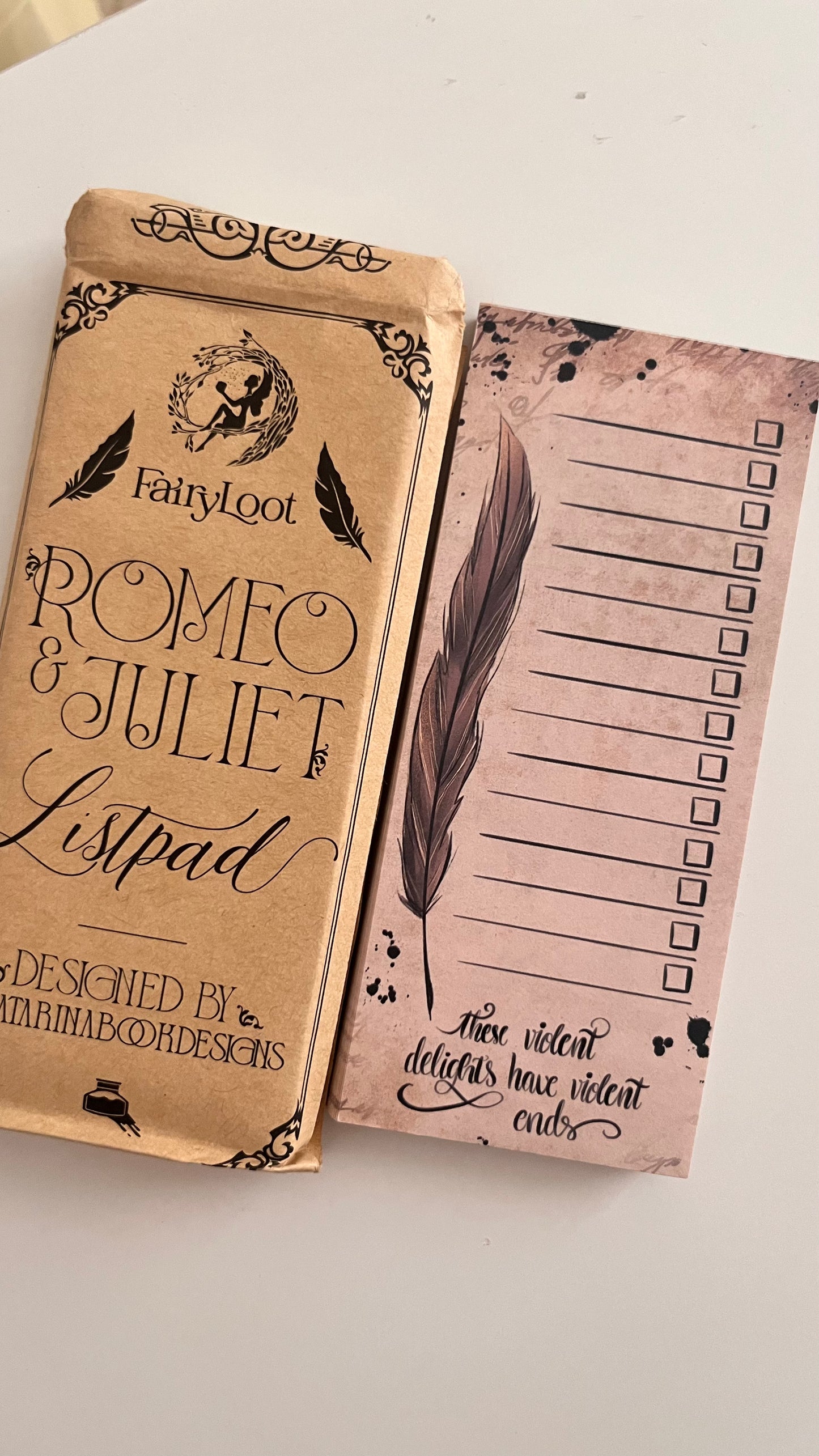 Fairyloot: Romeo And Juliet (Listpad)