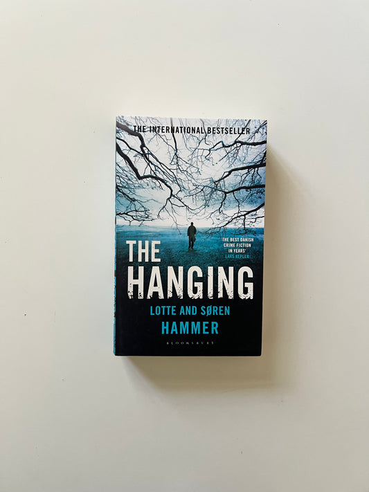 Book titled 'The Hanging' by Lotte and Soren Hammer on a white background